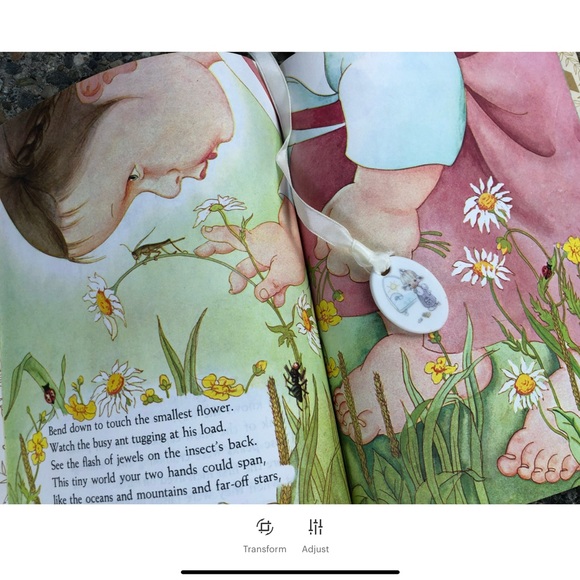 Precious Moment Porcelain Bookmark, Vintage 1987 - Picture 4 of 5